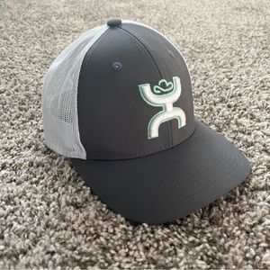 Grey and white Hooey hat